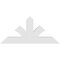 Ekena Millwork Richland Architectural Grade PVC Gable Bracket, 36"W x 16 1/2"H x 4"D x 4"F, 11/12 Pitch GBP036X17X0404RIC00 - alternate 5